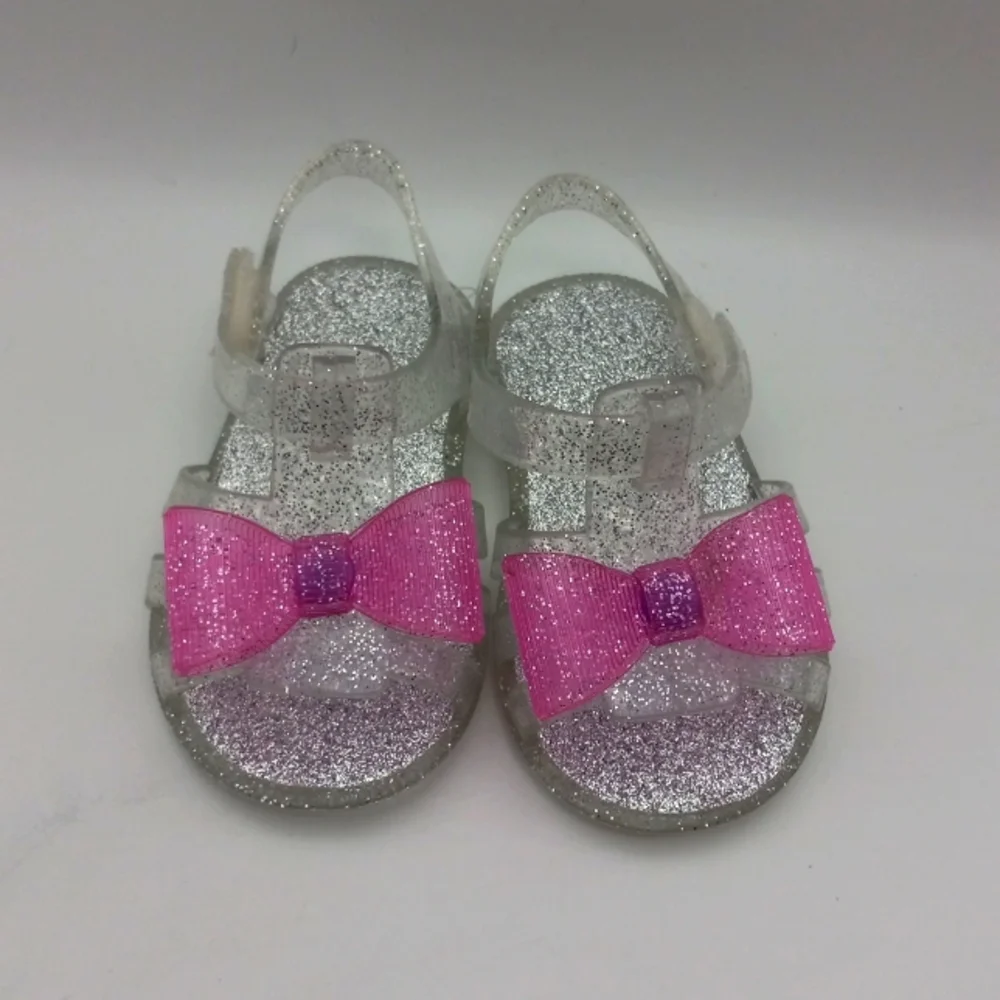 GLITTER PURPLE BOW SANDALS
